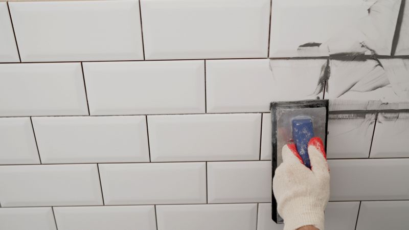 Regrouted Shower Surface